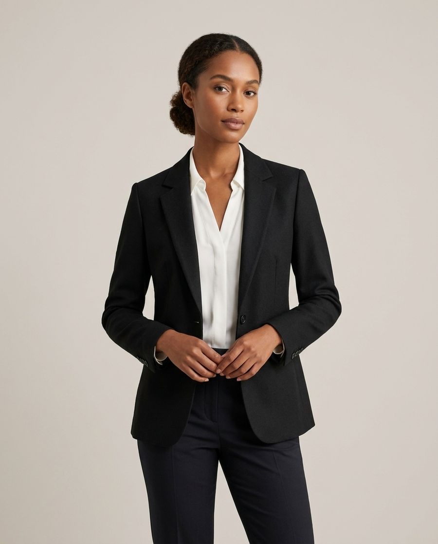 Sharp Single-Breasted Blazer